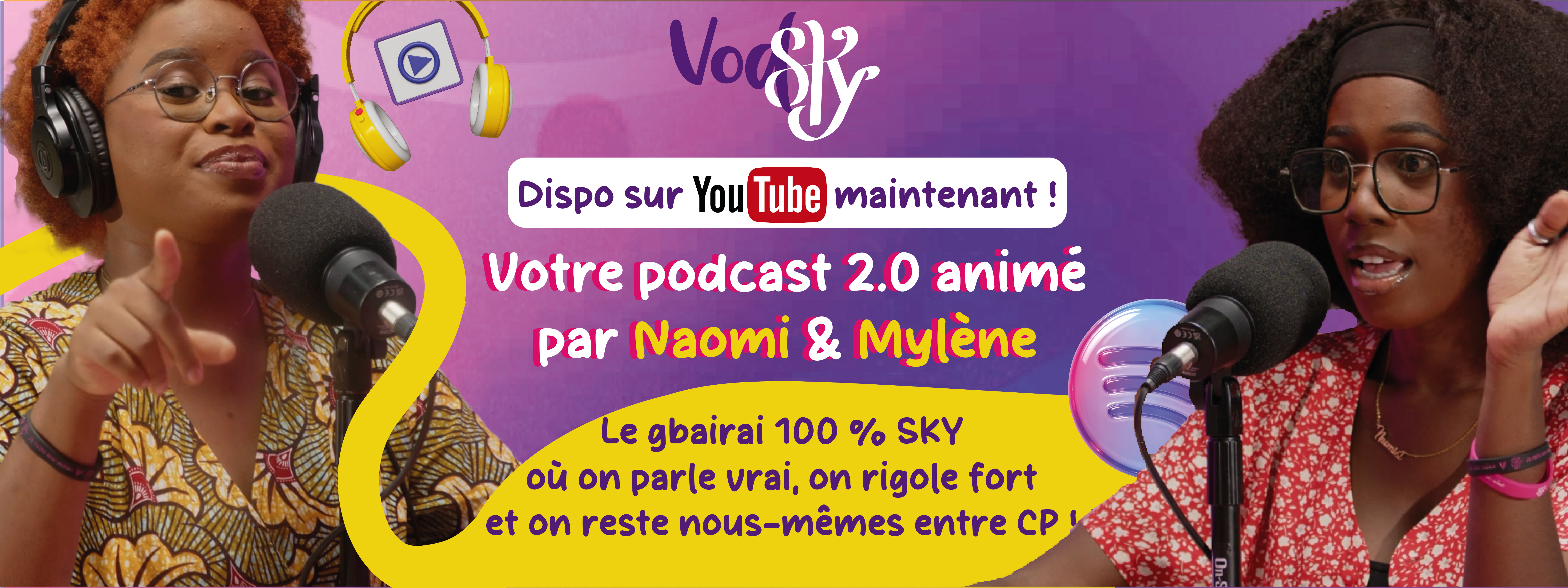 Abonne toi au compte YouTube des SKY Girls et active la cloche